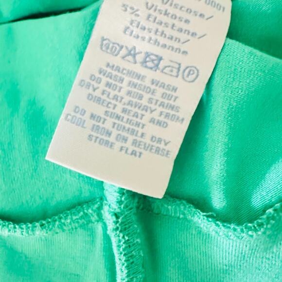 Boden Green Maxi Dress 14R Grosgrain Ribbon Detail V Neck Beachy Resort Whimsy - Picture 6 of 9